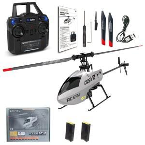 rcxperts C129 V2 Rc 시대 헬리콥터, 6축 자이로가 장착된 4CH 플라이바리스 리모컨 3D 플립이 2 4GHz 항공기, 고도 유지, 원 키 이착륙 - 배터리