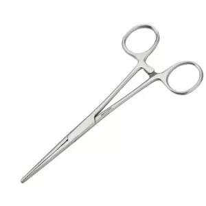 고정형 지혈겸자 포셉 켈리 16Cm 직선 집게가위 미끄럼방지 안전