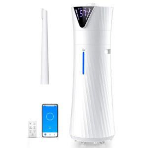 모니젠 17L / 4.5Gal 큰 방, 침실용 스마트 콰이어트 쿨 미스트 , 2000피트 , 56시간 런타임, 24시간 타이머, 가정, 사무실, 식물, 흰색용 모드 3종 포함