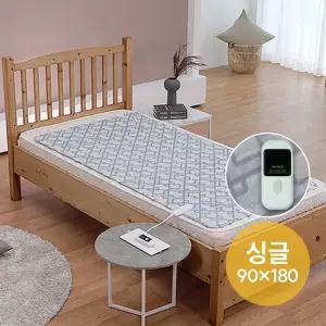 일월 카본매트 체크그레이 워셔블 전기매트 싱글 90 x 180cm