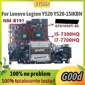 NM-B191.Lenovo Legion Y520 Y520-15IKBN 노트북 마더보드용 i5-7300HQ CPU.GTX1050TI 4g GPU.100% 테스터