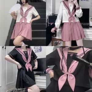 (반팔or긴팔)세줄 블랙라인 마린 세라복 교복세트