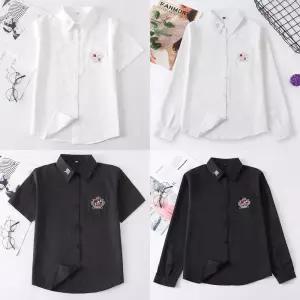 스쿨룩 크라운자수 교복셔츠(반팔or긴팔) 교복 학생복