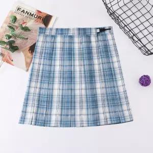인디블루 체크패턴 교복치마(기장선택) 교복 학생복