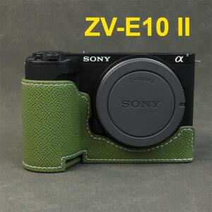 ZV-E10 II 가죽 카메라 하프 베이스 케이스 커버 보호대 소니 가방 보호용 PU 쉘