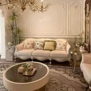 패브릭소파 3인용쇼파 유럽풍 원목 거실 프렌치 고급 인테리어 디자인