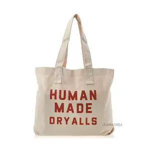 [휴먼메이드] SS25 공용 캔버스 토트백 HM28GD043 WHITE