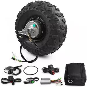 트롤리 휠바로우 스쿠터용 145/70-6 오프로드 타이어가 장착된 L-패스터 14.5인치 350W 브러시리스 기어드