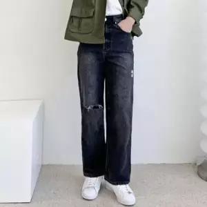 남자 빅사이즈 캐주얼 와이드 레그 찢청 데님 팬츠 DMS-JEA-Q4152138