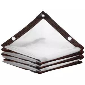 투명 방수포 모서리 덮개 커버 천공 캠핑 엣지 필름 펀칭 텐트 천막