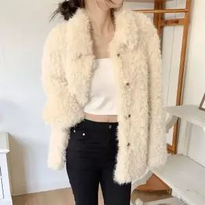 [하프클럽/]여자 하프 빅사이즈 덤블 크림색 카라 자켓