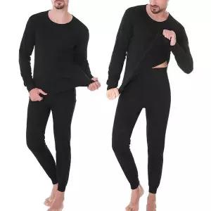 [하프클럽/]남자 스티치 기모 내복 세트 무지 겨울 방한 내의