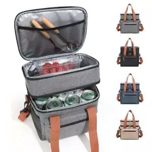 나들이 피크닉 캠핑 도시락 아웃도어 3단 보온보냉 런치백 보냉가방