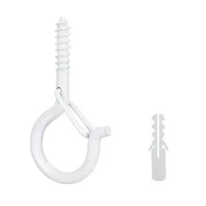 천장 벽 후크 버클 고리 스크류 나사 못 10P DD-11576 천장후크 천장고리 고리나사 천정후크