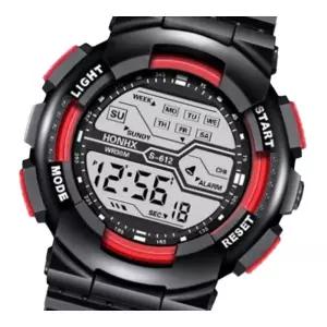 전자시계 군대준비물 방수 밀리터리시계 HONHX 레드 스포츠시계