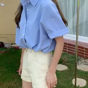 [하프클럽/]여자 여름셔츠 카라 셔츠 반팔 남방 베이직 반팔셔츠