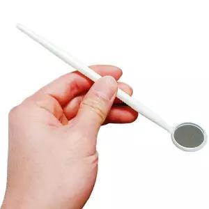 입 안을 들여다 보는 PVC 치경 막대 거울 어금니 구강 점검 플라스틱 치경 PVC