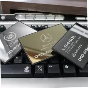 메탈 주차번호판 주차 연락처 안내판