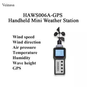 레이저레벨기 전자식 HAWS006A-GPS 휴대용 기상 관측소 온도 습도 압력 센서 야외 GPS