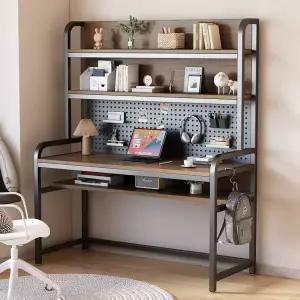 철제 타공판 책상 조립 공부 테이블 선반 중고등학생