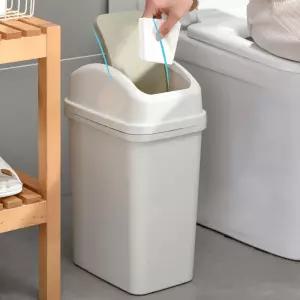 스윙뚜껑쓰레기통 깔끔한 휴지통 화장실 주방 사무실 휴지통 쓰레기통