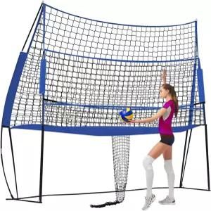 피아오카이인 배구 훈련망 조절가능 전면 높이 연습망 휴대용 가방 실내/외 배구/테니스/배드민트 트레이너