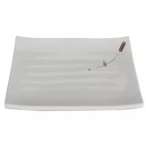 스노우플라워 직사각회접시 멜라민 사각그릇 3호 (WFK9R4N)