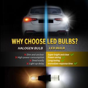 루보식 1pcs  밝은 LED 조명 1156 PY21W BAU15S T20 7440  전력 4014SMD Canbus 자동차 신호 램프 12V