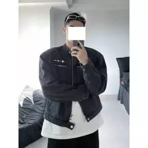 남성용 데님 겨울 스탠드넥 패드 청자켓 코트 쇼트 재킷 헤어디자이너 원픽4