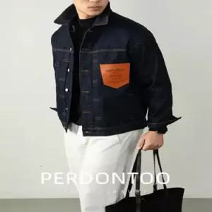 청 남자 추동 빈티지 캐주얼 브래지어 청자켓 코트 가죽 아메카키즈 자켓 원픽4