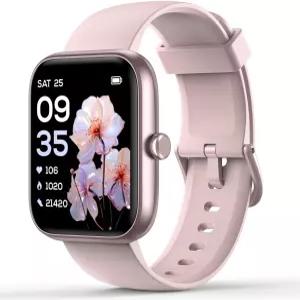 블루투스 통화 남성 여성 VRPEFIT 스마트 워치 알렉사 내장 100개 이상의 스포츠 모드가 있는 1.8인치 DIY