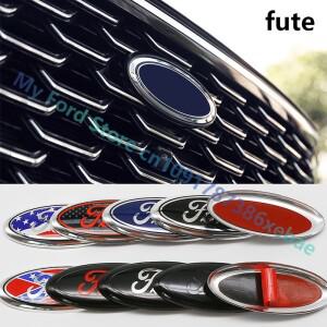 루보식 12.5 ~ 22.5cm 자동차 전면 그릴 로고 트렁크 액세서리 후드 스티커 Fute Focus mk2 mk3 Fiesta mk7