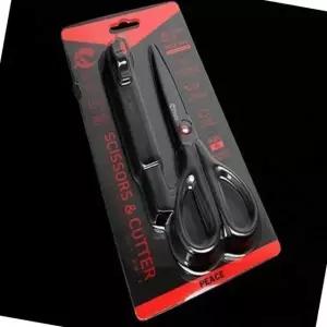 가위 커터칼 문서 작업용 다용도 테이프 도구 블랙 코팅 (WFK6PMS)