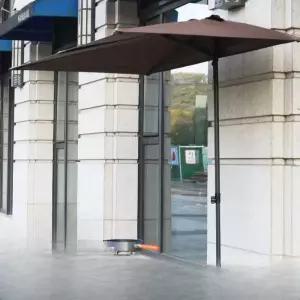 하프 파라솔 벽부착 접이식 사이드 우산 옥상 가리개 어닝