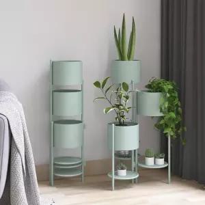 원형 화분 정리대 보관 받침대 선반 다육이 철제 진열