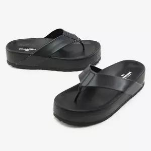 [하프클럽/]여름 블랙 조리 통굽슬리퍼 키높이 4CM 남녀공용 쪼리