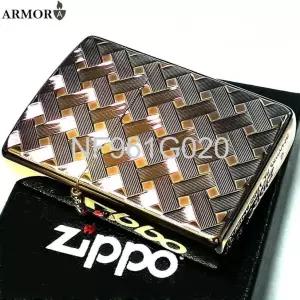  ZIPPO 아머 WIRE MESH 앤티크브라스 양면가공 오일라이터 정품