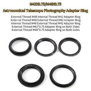 1PC M42X0.75/M48X0.75 천문 망원경 사진 어댑터 링 내부 스레드 M42 M48 외부