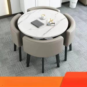 상담실 라운지 테이블의자 업소용 원형 원탁 대기실 미팅 커피숍