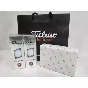 선물용 타이틀리스트 Pro V1x 프리미엄 골프공 6구 선물 포장 세트
