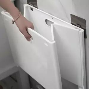 빨래 바구니 이동식 벽걸이 세탁실 접이식 바구니 간편 공간활용 플라스틱 장난감 수납함 정리함 다용도