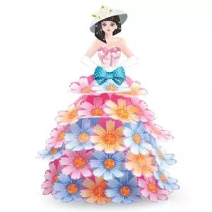 컬러룬 플라워 드레스 코스모스 나만의 오뚝이 만들기