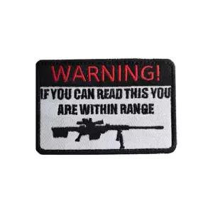 찍찍이 밀리터리 패치 와펜 WARNING W8754D2