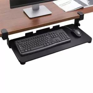 키보드 받침대 무타공 75x25cm 데스크탑 책상 거치대 마우스 슬라이드 레일