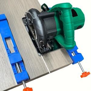 블레이드 베이스 가이드 레일이 있는 조정 가능 원형 톱 클램프 - DIY 목공  주택 개조 및 전문 사용에 적