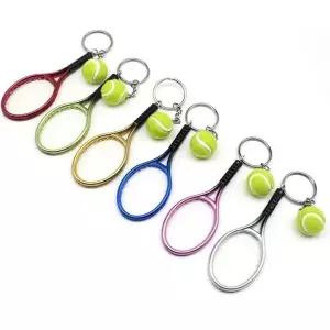 테니스 열쇠고리 키체인 키링 라켓 공 액세서리 (WFK9FI7)