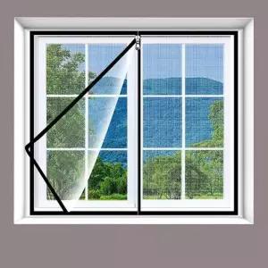 창문 지퍼방충망 모기 벌레차단 간편설치 120x150cm WE6D070