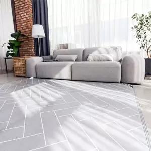 EHANIL 헤링본 150X183cm 탄소 매직크린 온열 매트 A I 전기 장판 요 방석 거실 카페트 담요 발열 캠핑 수면 발온 침대 이블 열기