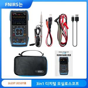 FNIRSI 2C23T 3 in 1 디지털 오실로스코프 신호 발생기 듀얼 채널 고정밀 멀티미터 자동차 도구