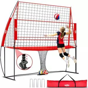 배구 훈련 장비 높이 조절가능 연습용 네트 그물망 스테이션 서브 스파이크 타격 캐리백 뒷마당 실내